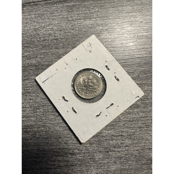 1989 P OFF CENTER ROOSEVELT DIME MINT ERROR 10C - Picture 4 of 4